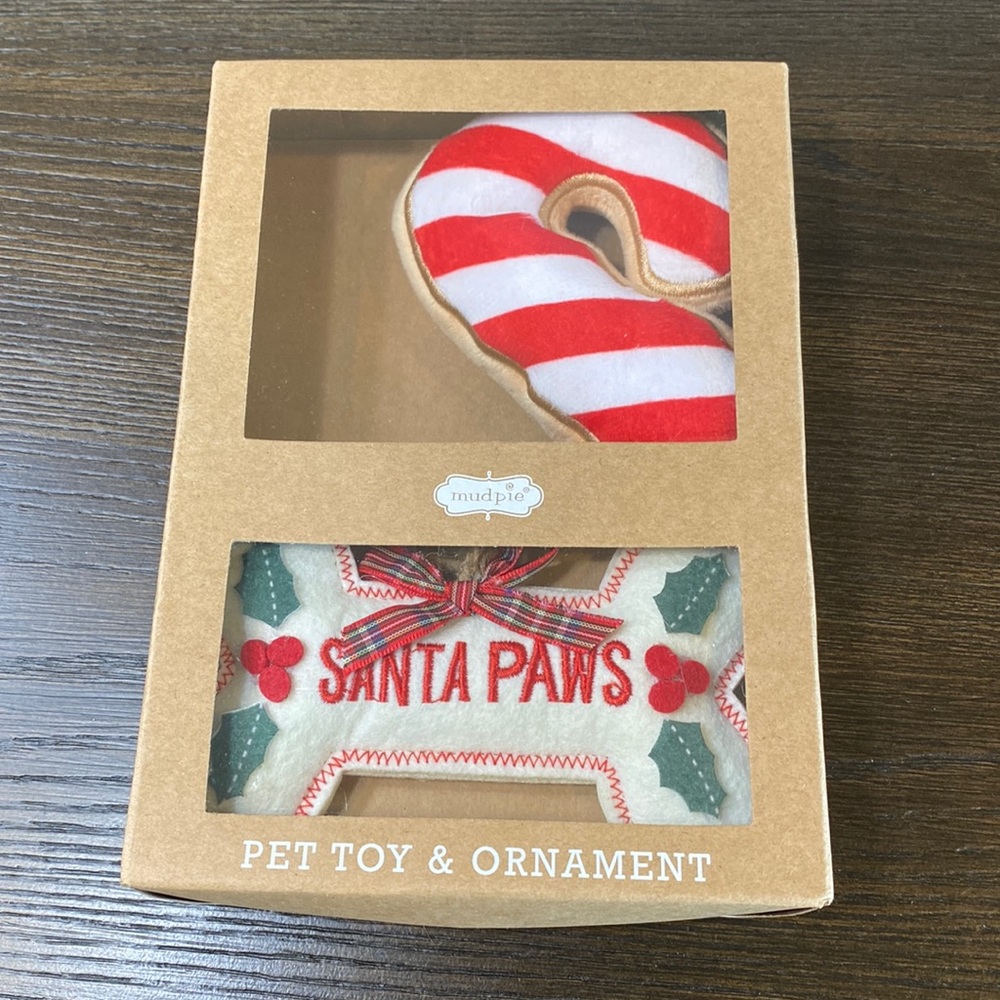 NEW Mud Pie Dog Christmas toy and ornament